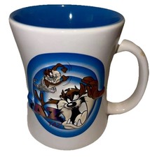 Usado, Caneca de café Six Flags Looney Tunes Taz Tasmanian Devil Warner Bros em relevo 3D comprar usado  Enviando para Brazil