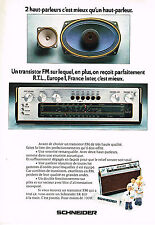 Publicite 1974 schneider d'occasion  Le Luc