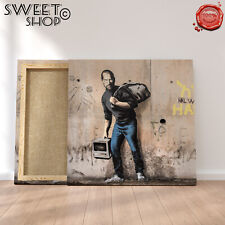 Quadro banksy steve usato  Viu