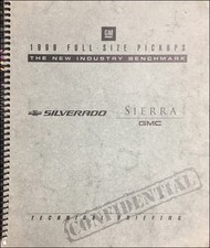 1999 GMC Sierra Chevrolet Silverado Press Kit Modelo Introdução Resumo Técnico, usado comprar usado  Enviando para Brazil
