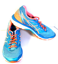 Tênis de treinamento de corrida Asics Gel-cumulus 18 azul laranja feminino tamanho 9 , usado comprar usado  Enviando para Brazil