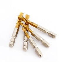 Brocas HSS revestidas de titânio para madeira metal plástico 1/4"" haste sextavada 1,5 mm-13 mm comprar usado  Enviando para Brazil