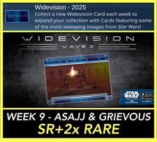 SEMANA 9 ASAJJ & GRIEVOUS WIDEVISION 2025 SR+2x R-TOPPS STAR WARS CARD TRADER comprar usado  Enviando para Brazil