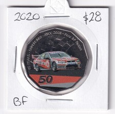 AUSTRALIANO: 2020 50 CENTAVOS SUPERCARROS FORD BF FALCON 2008 MOEDA COLORIDA #5260 comprar usado  Enviando para Brazil