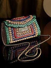Bolsa feminina de mosaico étnico, embreagem de metal, bolsa de noiva, presente de aniversário de casamento AN comprar usado  Enviando para Brazil