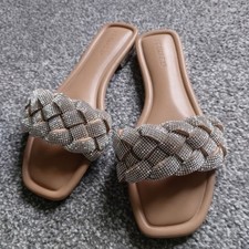 Diamante slider sandals for sale  BURNLEY