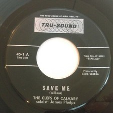 CLEFS OF CALVARY Save Me / God's Love GOSPEL Soul 7" Tru-Sound HEAR comprar usado  Enviando para Brazil