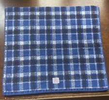 Toalha de banho vintage RL Ralph Lauren azul preto branco xadrez logotipo bandeira algodão EUA comprar usado  Enviando para Brazil
