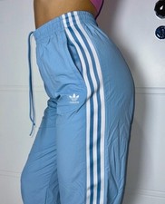 Używany, Spodnie Adidas originals california baby blue niebieskie 3 paski Rozmiar s  na sprzedaż  PL