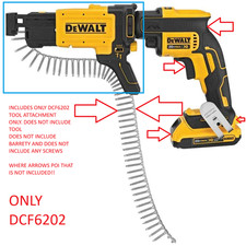 NOVO ACESSÓRIO AGRUPADO PARA PISTOLA DE PARAFUSO DE DRYWALL DEWALT (DCF6202) 1de BIT DCF6201 comprar usado  Enviando para Brazil