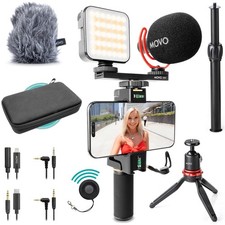 Kit de vlogging Movo iVlogger-PRO para iPhone/Android - Kit inicial do YouTube comprar usado  Enviando para Brazil