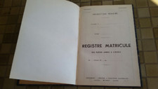 Ancien registre matricule d'occasion  Solesmes