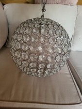 Decklampe kristall glas gebraucht kaufen  Emmerich