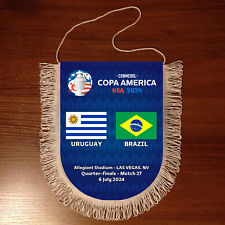 Banderín Copa América 2024 USA Equipo Uruguay - Brasil segunda mano  Embacar hacia Mexico