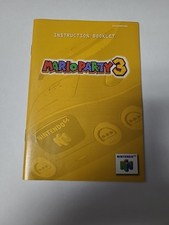 Mario Party 3 AUTÊNTICO Manual N64 EXCELENTE Nintendo 64 instruções genuínas comprar usado  Enviando para Brazil