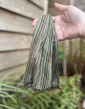 Green stripe cotton for sale  ASHFORD
