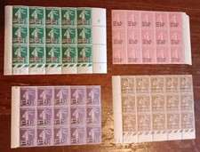 Timbres semeuse blocs d'occasion  Santa-Maria-Siché