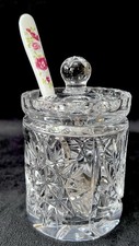 Cut crystal lidded for sale Cut crystal lidded for sale  DISS