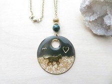 Collier pendentif chat d'occasion  Mâcon