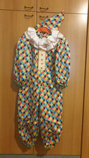 Vestito carnevale arlecchino usato  Pomezia