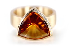 Designer ring citrin gebraucht kaufen  Düsseldorf
