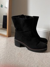 Black suede wide for sale  BROMSGROVE