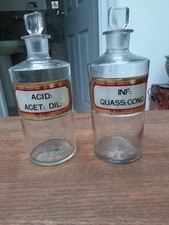 Antique apothecary bottles for sale  PEMBROKE