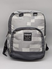 Mochila infantil oficial Minecraft estampa de bloco acolchoada alças ajustáveis cinza comprar usado  Enviando para Brazil