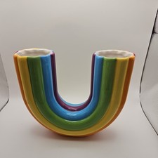 Rainbow ceramic vase for sale  Huntington Beach