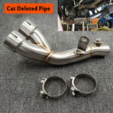 Para Yamaha YZF R6 R6s 2006-20 Sistema de Escape Tubo Catalisador Médio Tubo Slip On Link comprar usado  Enviando para Brazil
