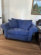 Blue felt loveseat for sale  Durham