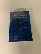 Federal Civil Rules Handbook 2024 Eition Thomson Reuters segunda mano  Embacar hacia Argentina