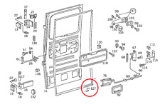 Usado, Türdichtung, Tür seitlich 160 cm hoch  Mercedes T2 DüDo 409 508 608 Original comprar usado  Enviando para Brazil