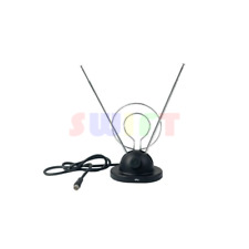 Usado, Antena de TV Rabbit Ear pronta digital HDTV VHF UHF com cabo coaxial comprar usado  Enviando para Brazil