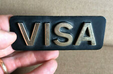 Placa logotipo emblema escrita CITROEN VISA metal (nome do modelo SOLO) comprar usado  Enviando para Brazil