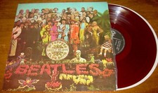 The BEATLES Sgt. Pepper's Lonely Hearts Club Band japanese RED colored vinyl LP, usado comprar usado  Enviando para Brazil