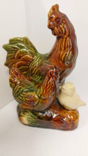 Vintage majolica chicken for sale  LONDON