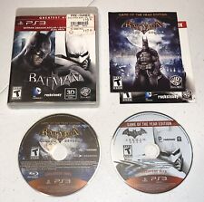 Batman Arkham Asylum + Arkham City pacote duplo PS3 Playstation 3 completo, usado comprar usado  Enviando para Brazil