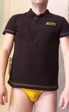 Polo uomo nera usato  Gaeta