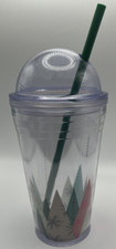 Usado, Copo frio Starbucks acrílico cúpula transparente com palha, 16 oz raro comprar usado  Enviando para Brazil