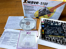 New Xwave-5100 PCI retro sound card XG MIDI. DOS Windows 9x Full box and bundle comprar usado  Enviando para Brazil