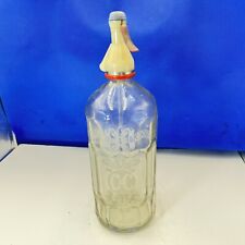 Soda syphon etched for sale  CULLOMPTON
