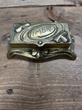 Antique brass stamp for sale  OTTERY ST. MARY