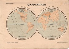 Carta geografica antica usato  Lecco