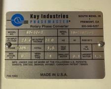 Kay industries phasemaster for sale  Harvard