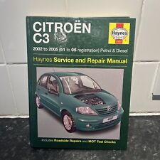 citroen c3 haynes manual for sale  HARLESTON