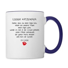 Lieber katzenpapa geschenk gebraucht kaufen  Leipzig