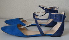 Sapato Feminino Nine West Zaydah Camurça Azul Dois Tons Tira no Tornozelo Tamanho 9.5 comprar usado  Enviando para Brazil