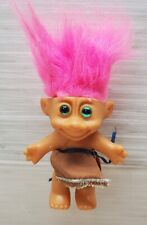 Trolls años 90 sonriente cabello rosa ojos verdes con atuendo vintage segunda mano  Embacar hacia Argentina