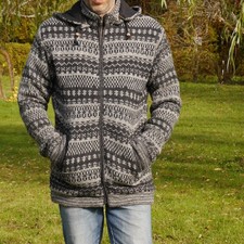 Schafwolljacke gefüttert stri gebraucht kaufen  Durlangen